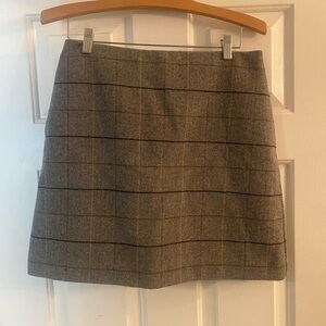 Uniqlo Grey Plaid Skirt